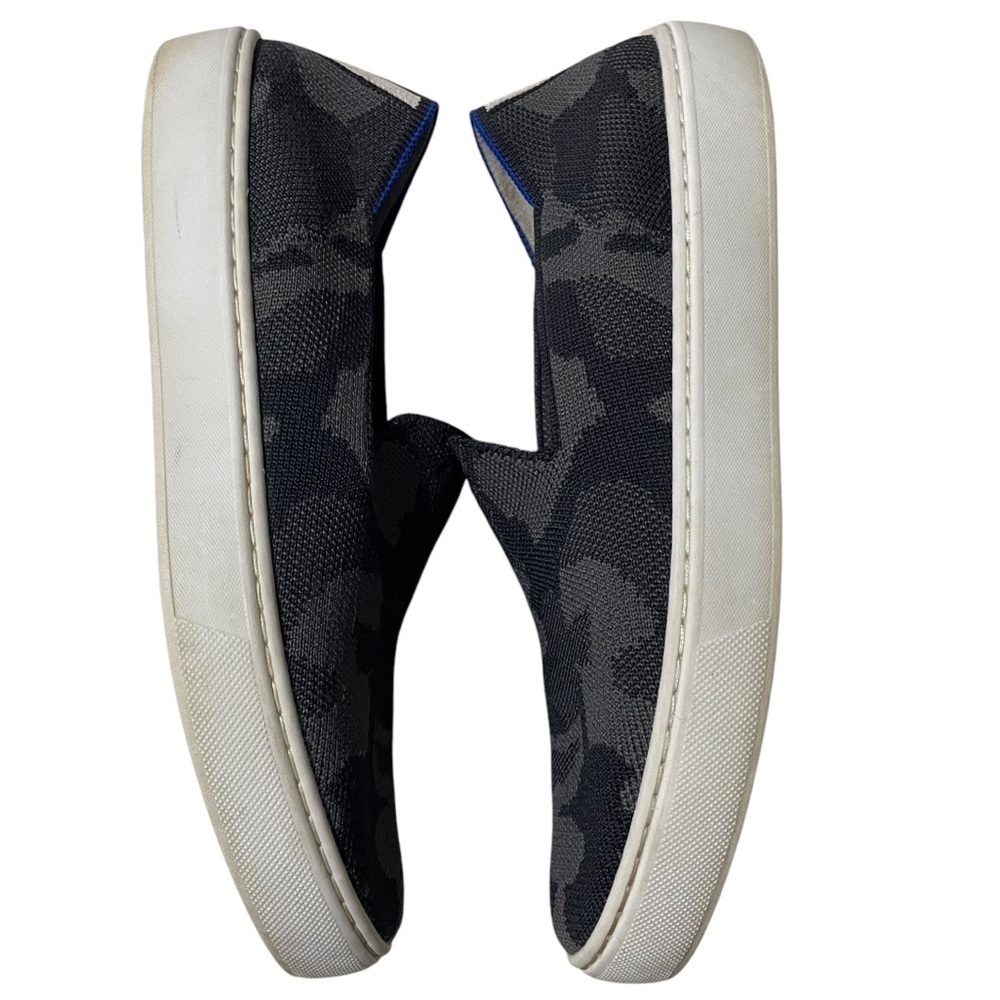 Rothy’s The Original Slip On Sneaker Black Grey Camo Size 7 Comfort Shoes - Picture 5 of 10